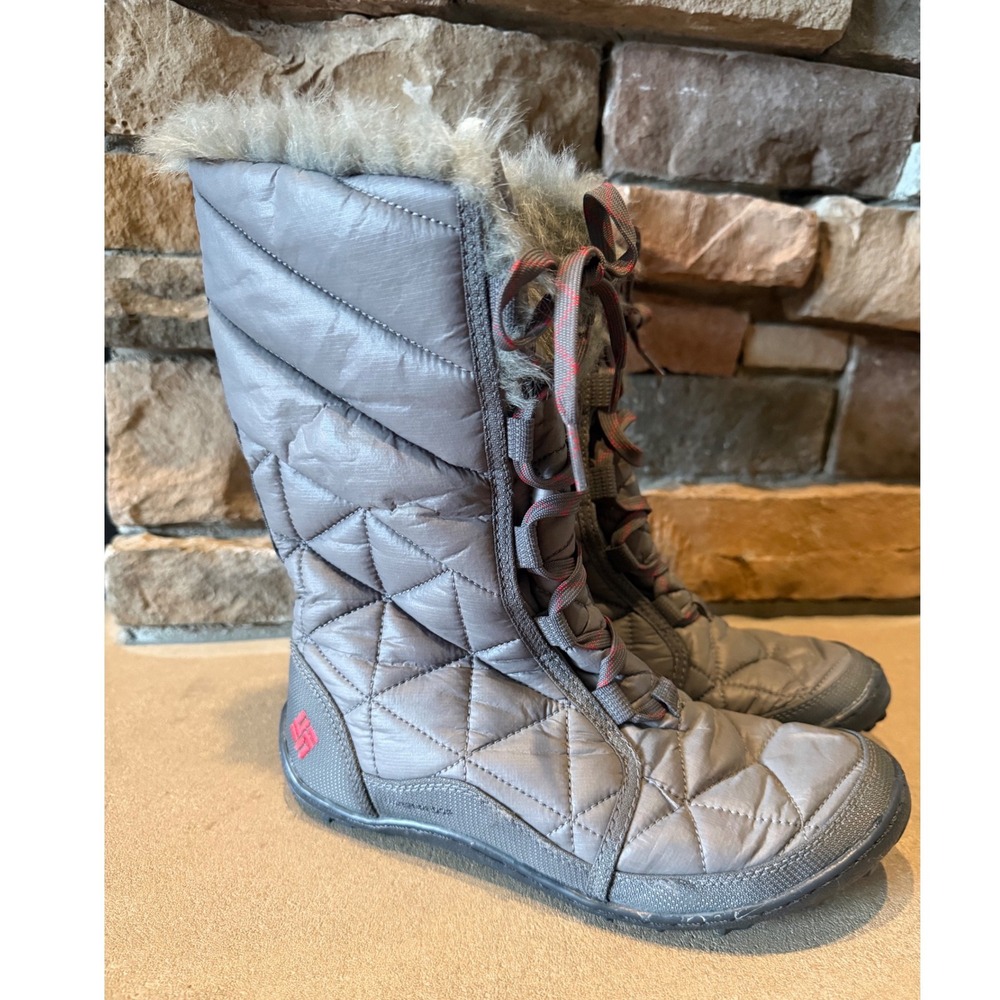 Columbia Minx Mid II Omni-Heat Shale Gray Waterproof Winter Boots Womens 7